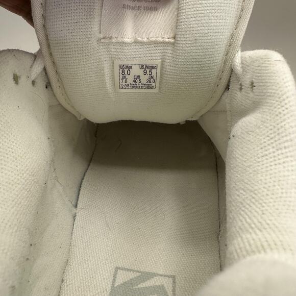 Vans Knu Skool Stack Sneaker Shoes Women's 9.5 White Beige Platform Skate - Picture 8 of 9